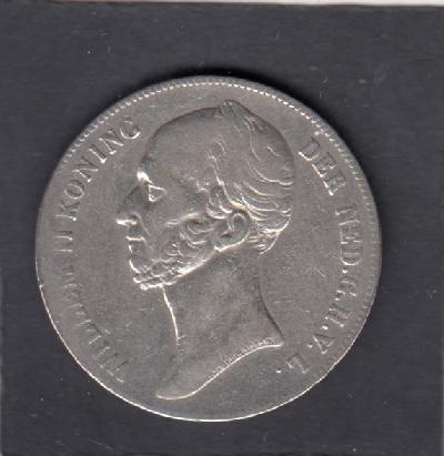 Beschrijving: 2 1/2 Gulden WILLEM II 